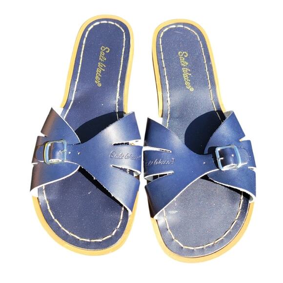 Saltwater Sandals Adults Classic Slides Cobalt size 9 - Picture 1 of 8